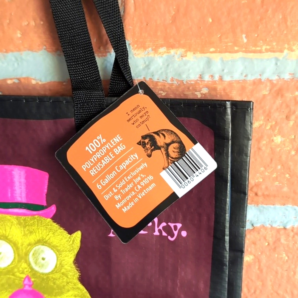 NWT Trader Joe's Who? Perky Owl Uni-corny Reusable‎ Tote Bag 🛍️ - Picture 3 of 7